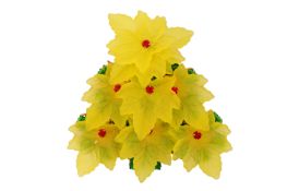 A STANLEY HAGLER VINE MAPLE LEAVES BROOCH