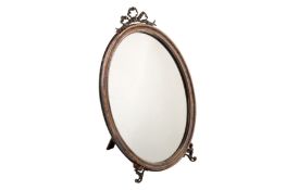 A mid-20th century Spanish 915 standard silver table mirror