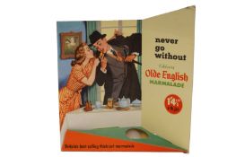 A CHIVERS 'OLDE ENGLISH MARMALADE' COUNTER DISPLAY CARD 