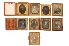 A Group of Daguerreotype Portraits