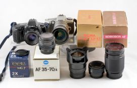 An Extensive Minolta AF Film Camera Outfit.