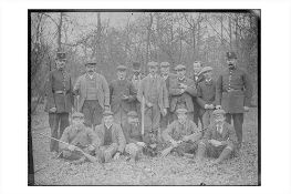 A Selection of Glass Whole Plate Negatives, early 20th Century, Motoring, Cycling, Shooting etc