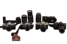 A Selection of 35mm Pentax SLR Outfits