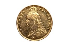 VICTORIA (1837 - 1901), 1887 GOLD HALF SOVEREIGN.