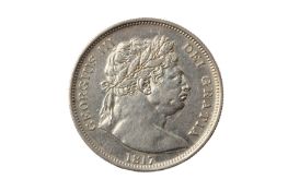 GEORGE III (1760 - 1820), 1817 HALFCROWN.