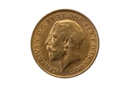 GEORGE V (1910 - 1937), 1912 HALF SOVEREIGN.