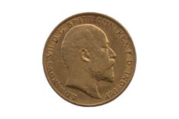 EDWARD VII (1901 -1910), 1906 HALF SOVEREIGN. 