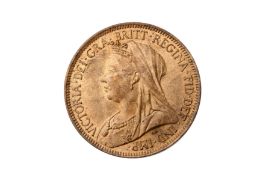 VICTORIA (1837 - 1901), 1901 HALFPENNY.