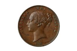 VICTORIA (1837 - 1901), 1858/7 PENNY. 