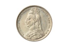 VICTORIA (1837 - 1901), 1891 SHILLING. 