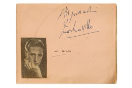 Autograph Albums.- Vintage Actors & Entertainers