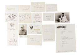 Autograph Collection.- Artists, Fashion Designers & Cartoonists