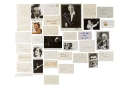 Autograph Collection.- Musicians, Dancers & Opera Singers
