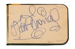 Autograph Album.- Incl. Walt Disney