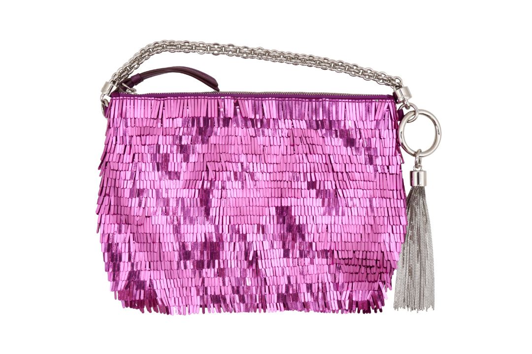 Jimmy Choo Magenta Sequin Callie Bag - Image 1 of 2