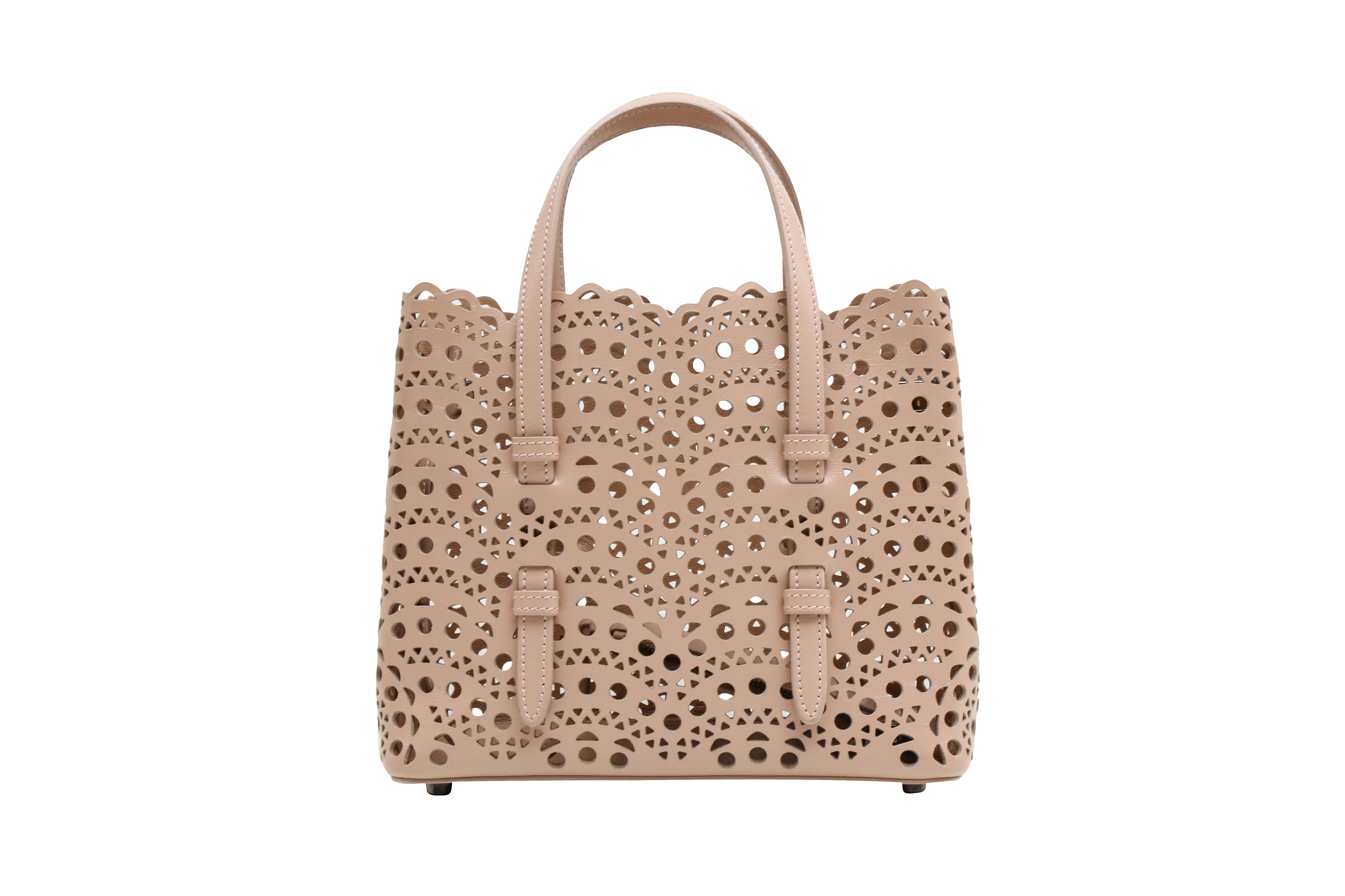 Alaia Blush Mina 20 Mini Tote - Image 3 of 6