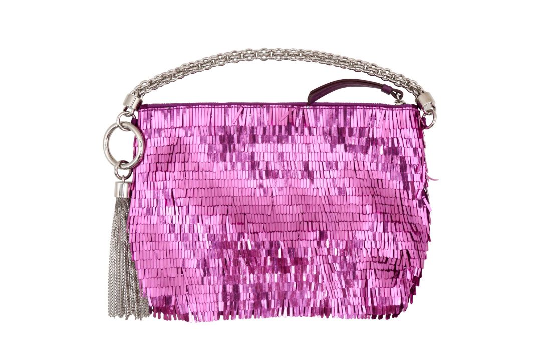 Jimmy Choo Magenta Sequin Callie Bag - Image 2 of 2