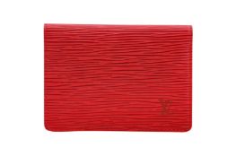 Louis Vuitton Red Epi Card Holder
