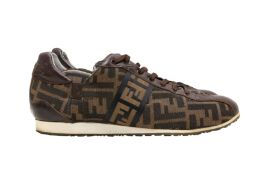 Fendi Brown FF Zucca Monogram Sneaker - Size 39