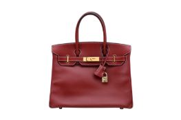 Hermes Rouge H Swift Birkin 30