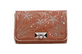 Jimmy Choo Blush Embellished Chain Crossbody Bag