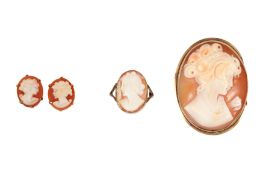 A GROUP OF SHELL CAMEOS