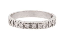 A DIAMOND HALF ETERNITY RING