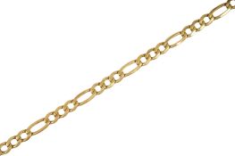 A 9CT YELLOW GOLD BRACELET, CIRCA 1988