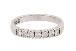 A DIAMOND HALF ETERNITY RING