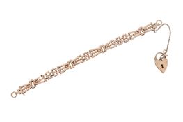 A HEART-LOCK GATE BRACELET