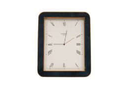 A GARRARD DESK CLOCK OF EASEL FORM