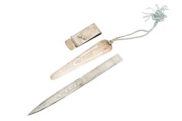 An Elizabeth II sterling silver paper knife, Birmingham 1990 by William Manton