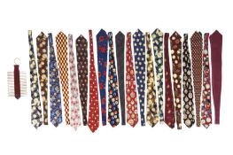 A COLLECTION OF WATCH/CLOCK THEMED TIES