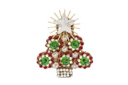 A STANLEY HAGLER | A CHRISTMAS TREE BROOCH
