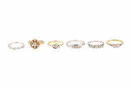 SIX DIAMOND RINGS