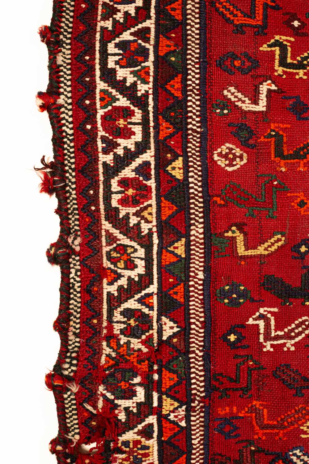 A Kashgai flatweave and embroidered hanging - Image 5 of 5