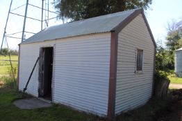 10 Ft.x18 Ft.Steel Utility Shed w/ Walk Door