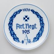 Meissen Regimentsteller 3. Reich 195. Artillerie-Regiment