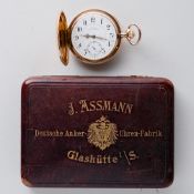 J. Assmann Glashütte Taschenuhr 585er Gold