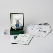 Rolex Oyster Perpetual Datejust Stahl Ref. 1600 mit Box und LC100 Papieren von 1973