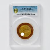 Medaille Hutschenhreuther Deutsche Kampfspiele 1934 PCGS MS64