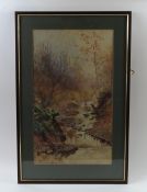 20TH CENTURY ENGLISH SCHOOL - Autumn scene of stre