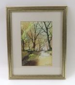 VERNON HUDSON (20th century) - A Quiet Lane, Exmoo