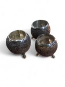 An Indian Colonial tea set comprising a cream jug,