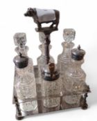 A late 19th or early 20th century silver plated cr