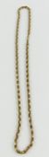 An unusual fancy link chain, the facetted belcher