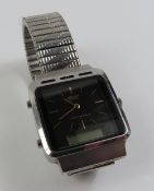 Seiko - a quartz duo-display alarm chronograph, H2