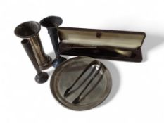 A small, plain footed dish, London, 1919, Goldsmit