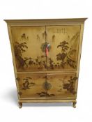 A modern chinoiserie style television cabinet, 149