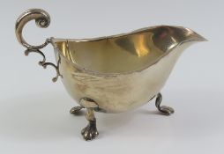 An early 20th century sauce boat, of usual form, w